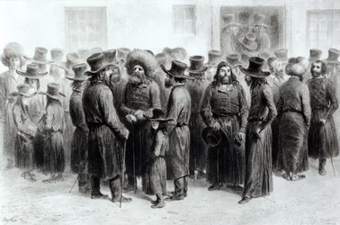 Commercianti e mercanti ebrei, stampato da Auguste Bry